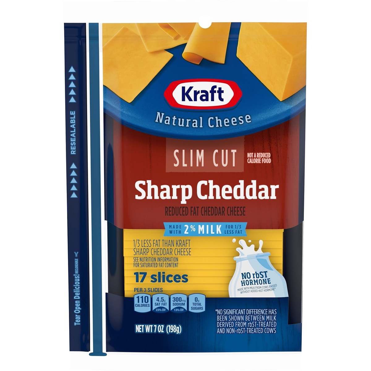 Sharp Cheddar (Slim Cut, 2% Milk)