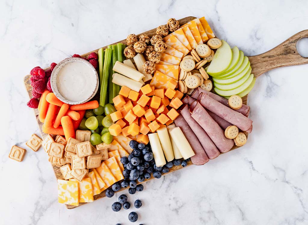 Kid Friendly Cheese Board