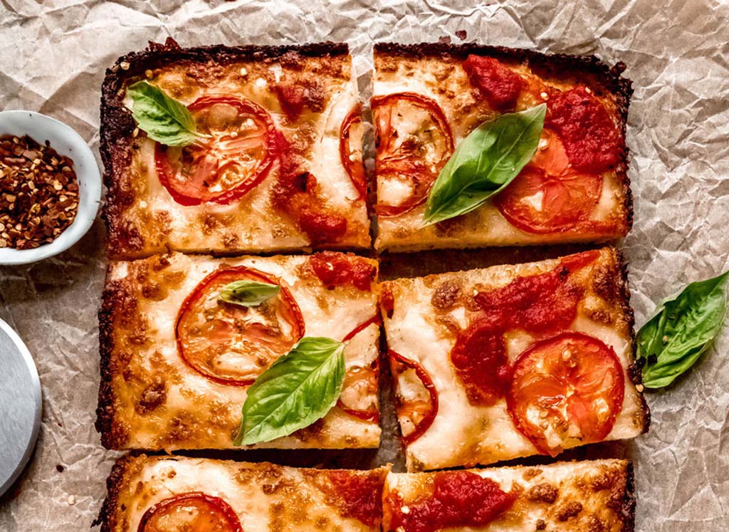 “Detroit-Style” Margherita Pizza