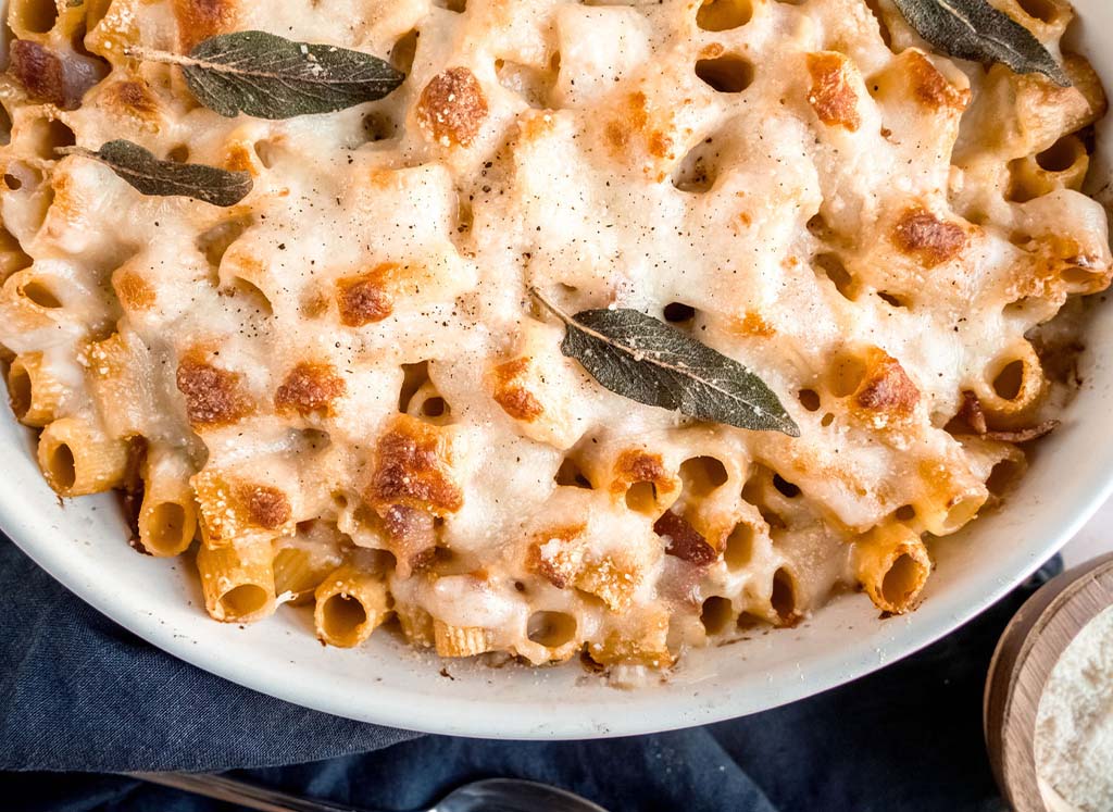 Butternut Squash & Bacon Baked Rigatoni