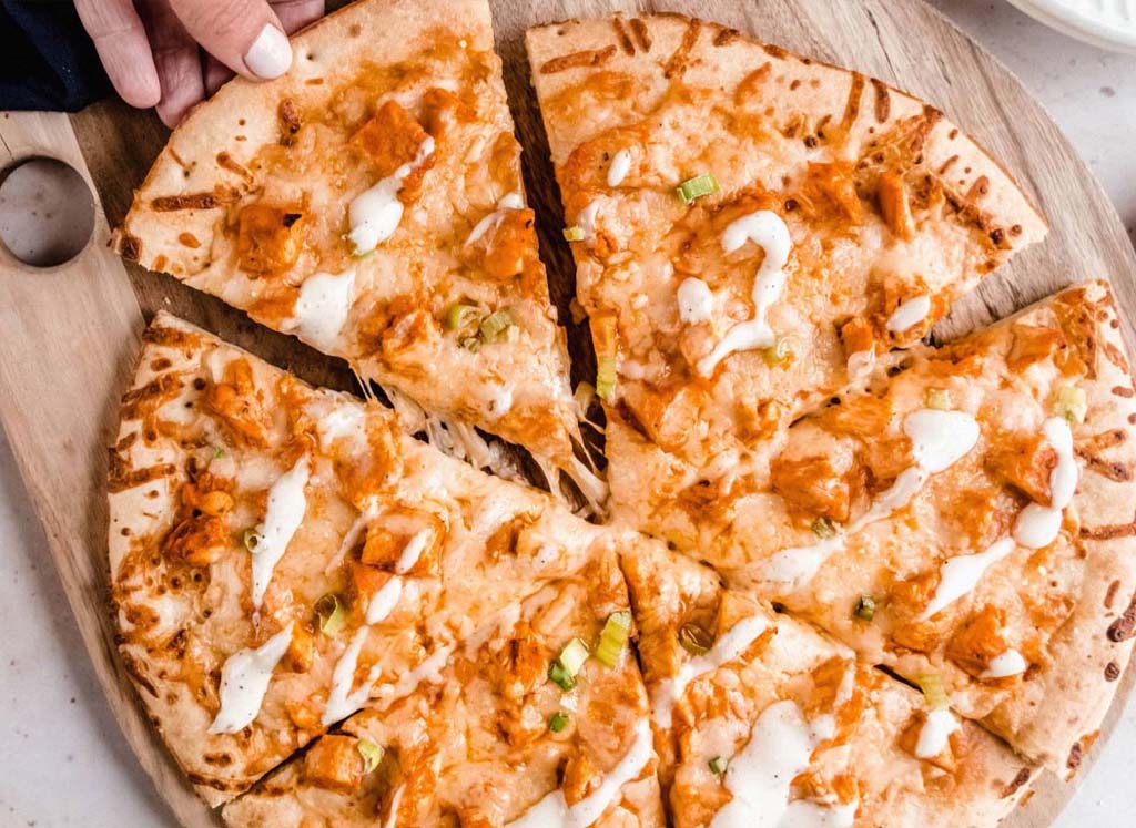 Buffalo Ranch Chicken Pizza