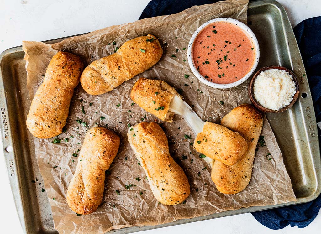 Cheesy Stuffed Breadsticks