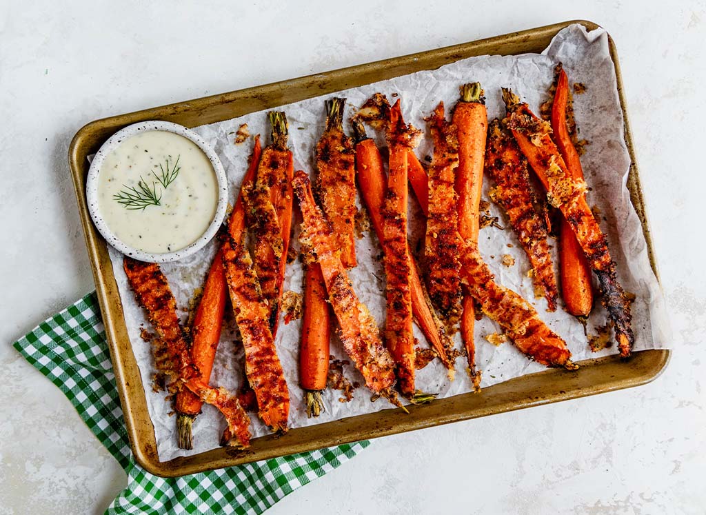 Crispy Parmesan Carrots