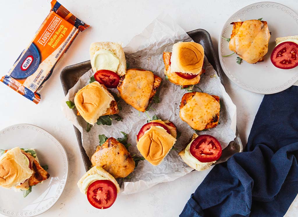 Grilled Chicken Buffalo Ranch Sliders