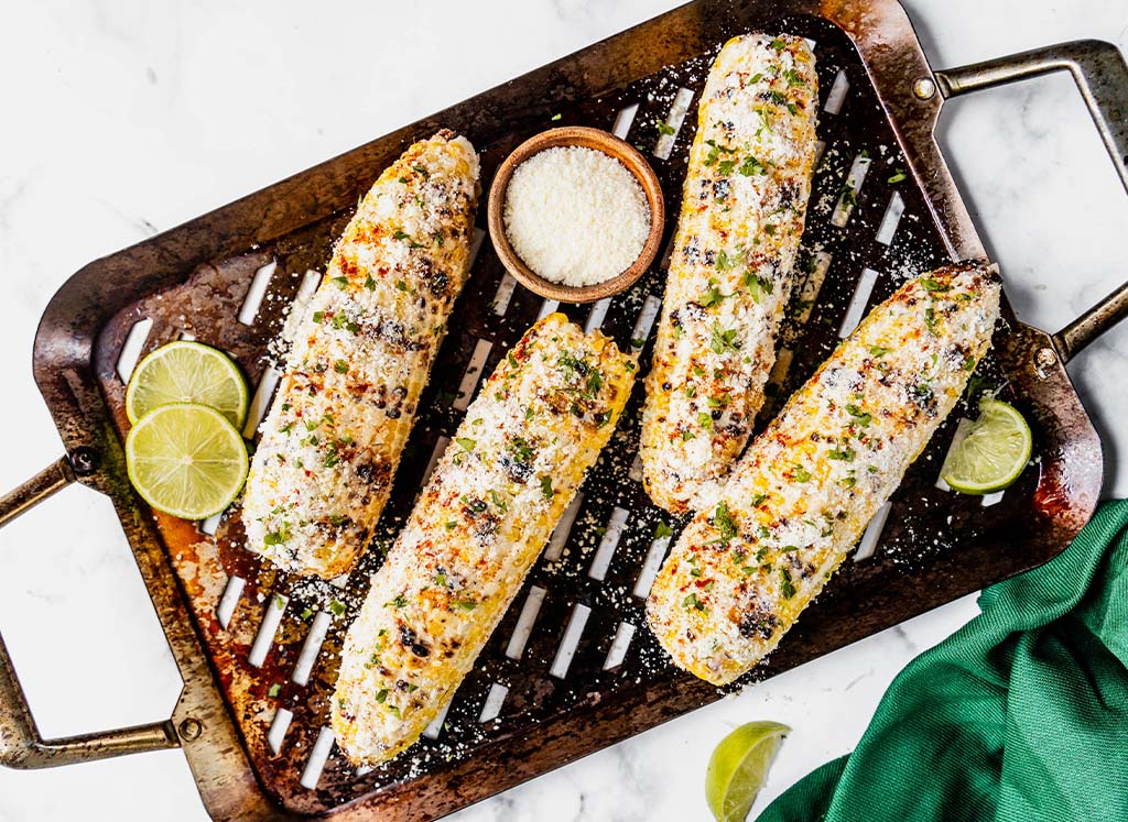 Grilled Parmesan Corn on the Cob