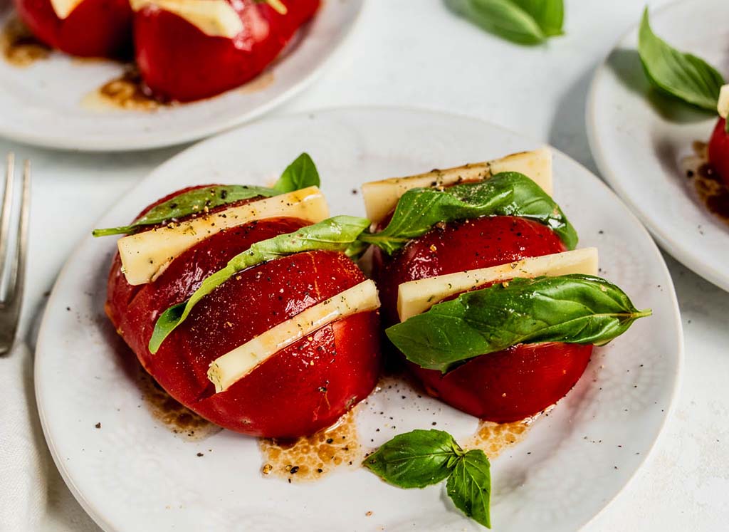 Hasselback Caprese Tomatoes