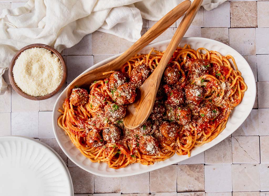 Spaghetti & Parmesan Meatballs