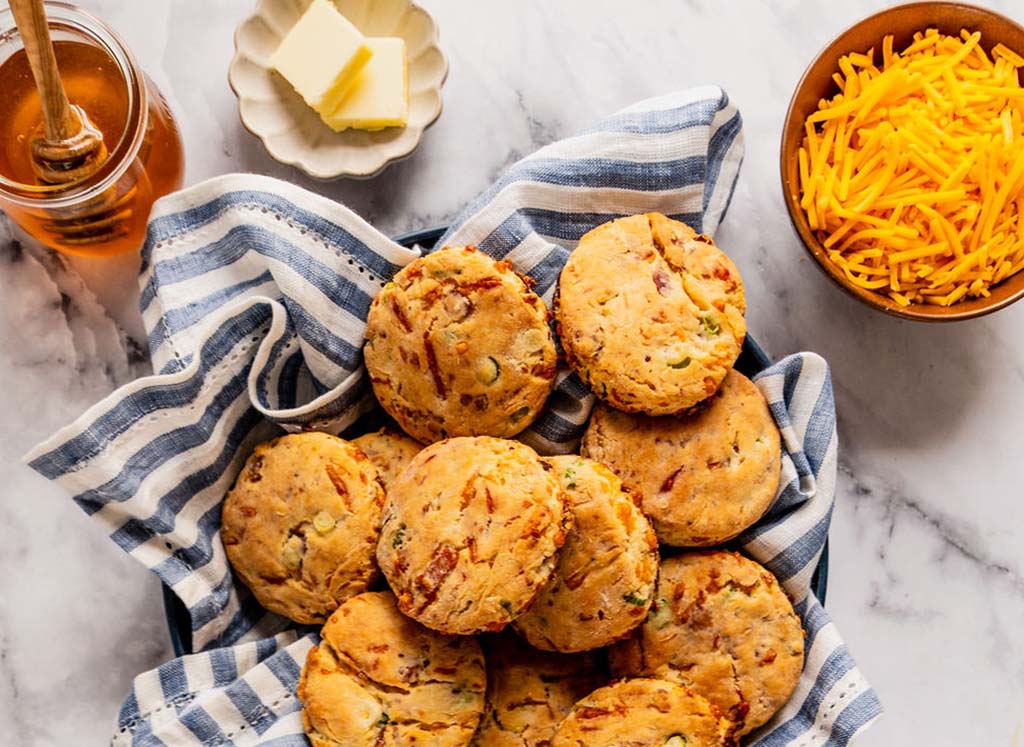 Black Pepper Bacon & Cheddar Biscuits