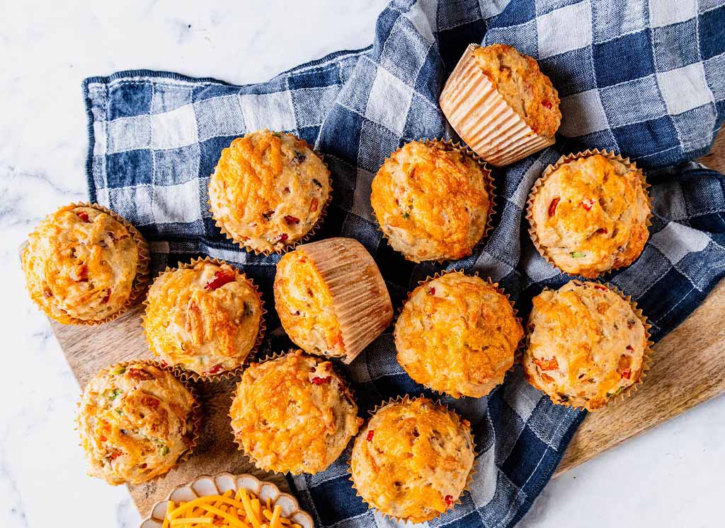 Bacon and Cheddar Muffins