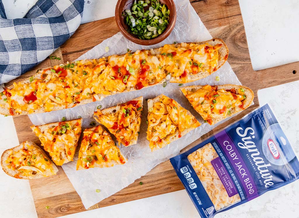 Cheesy Stuffed Buffalo Chicken Bread