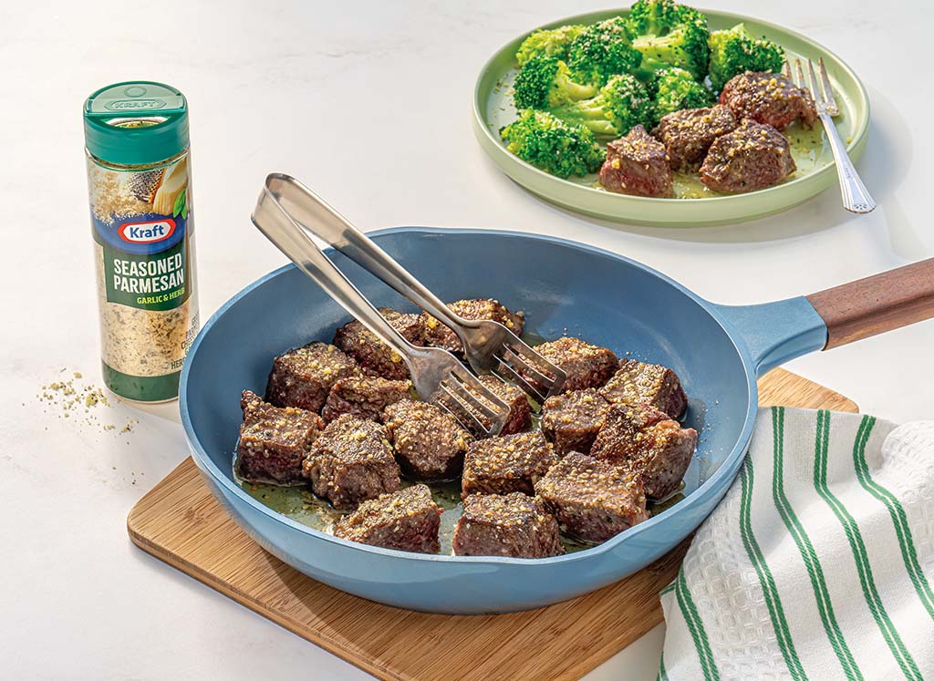 Garlic Parm Butter Steak Bites